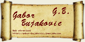 Gabor Bujaković vizit kartica
